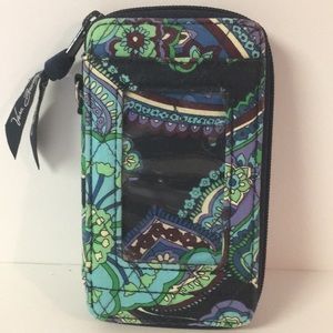 Vera Bradley Sm ID Wallet Midnight Blue Retired